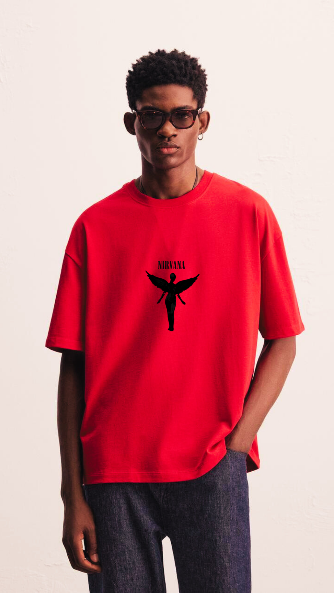 Nirvana red (Down-shoulder)