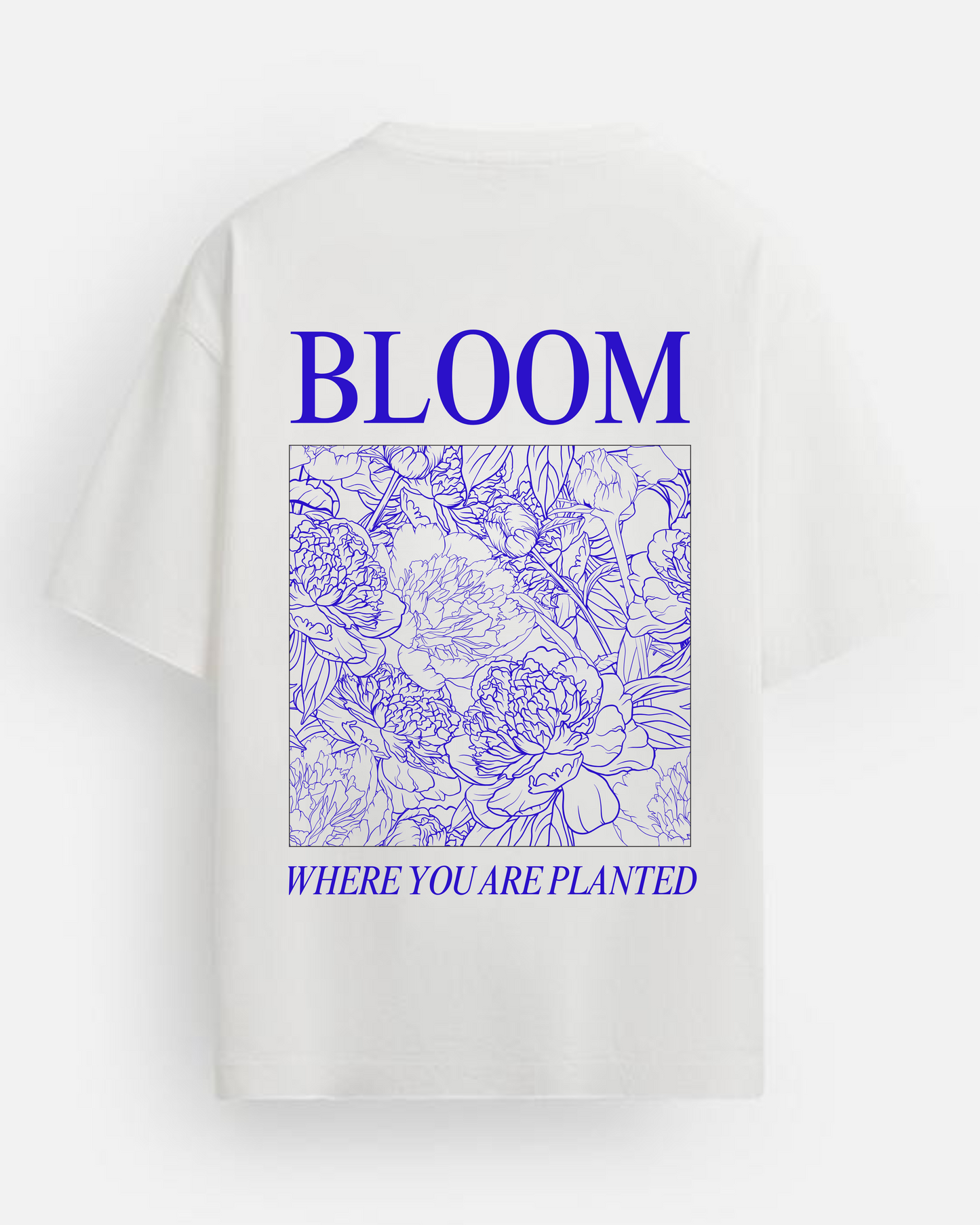 Bloom oversized T-shirt Blue