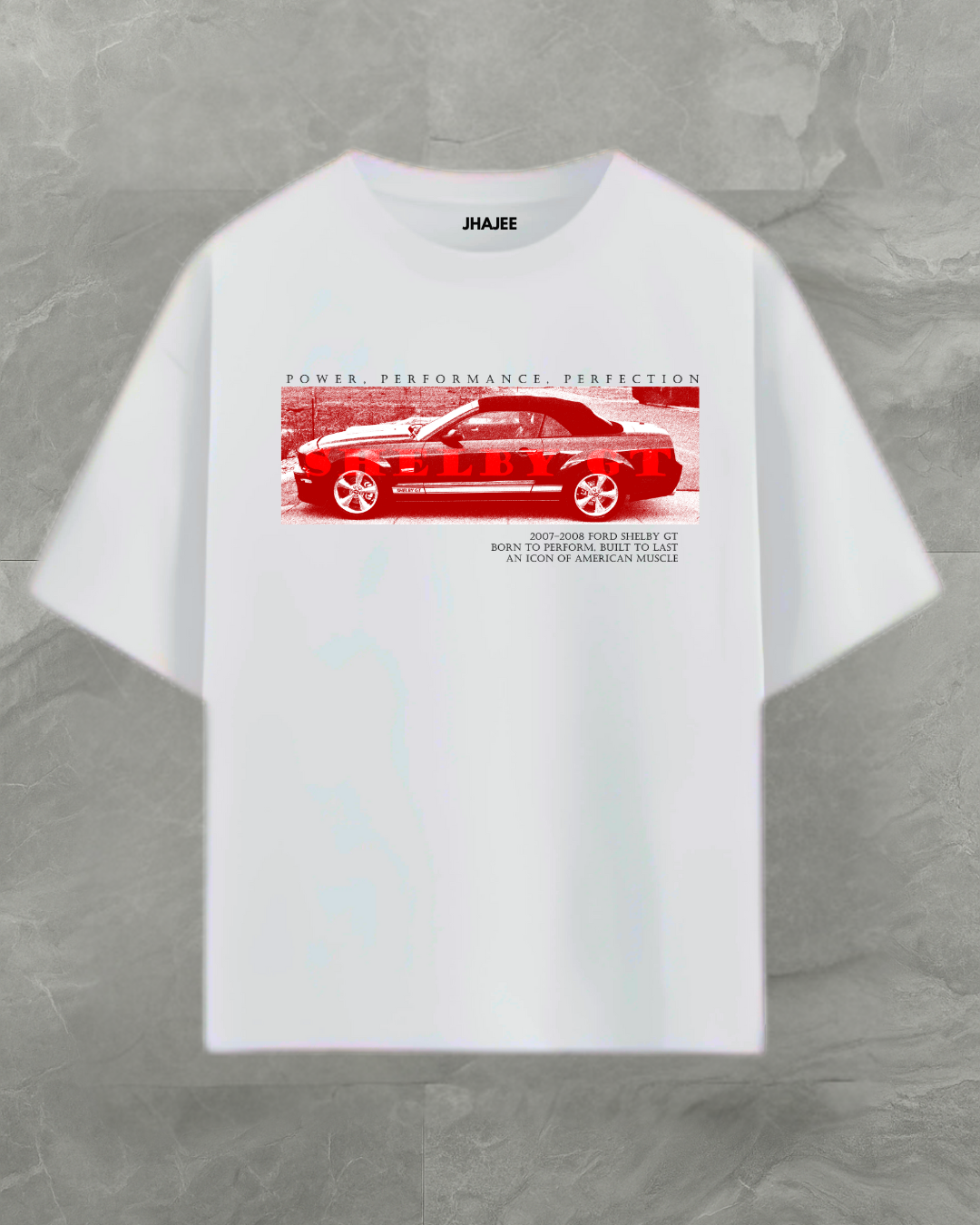 Mustang Red  (Down-shoulder)
