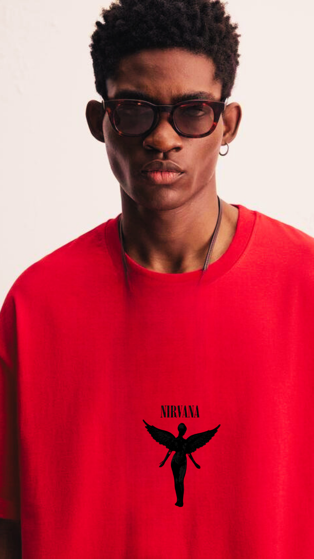 Nirvana red  (Down-shoulder)