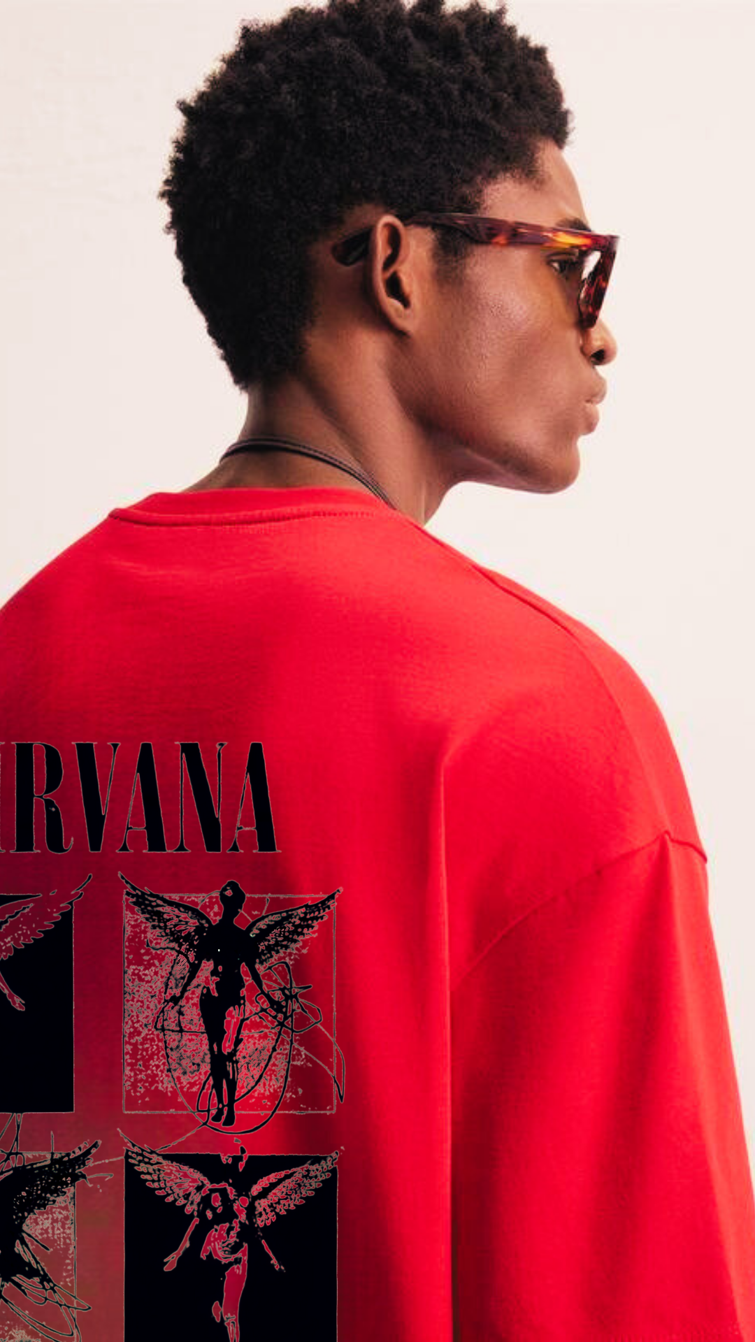Nirvana red  (Down-shoulder)