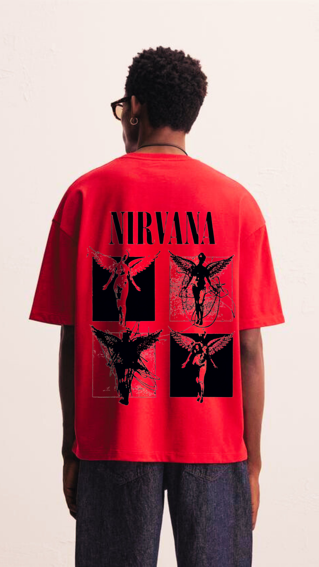 Nirvana red  (Down-shoulder)